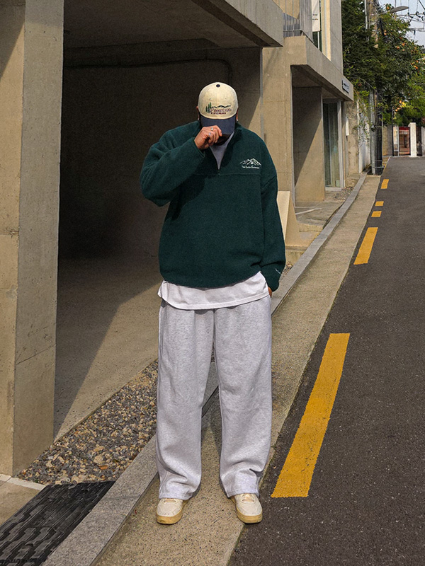 (XL-6XL)<BR>안데스 フリース 반집업아노락