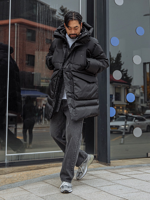 (XL~4XL)<BR>허프만 シープスキン パディングジャンパ