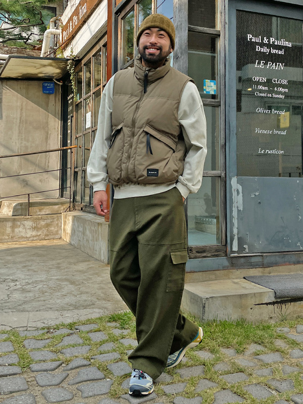 (L-5XL)<BR>리그너 シープスキン パディングベスト