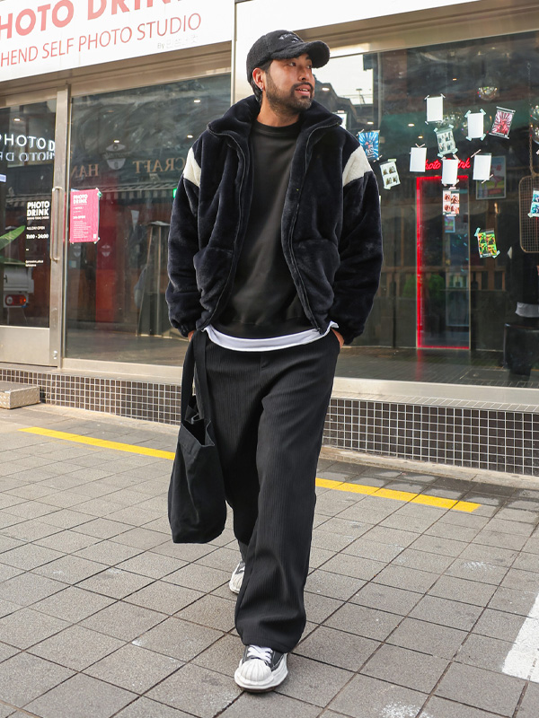 (M-5XL)<BR>ガーネット セミワイドフィット 기모밴딩팬츠