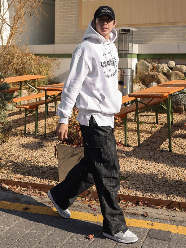 (XL-6XL)<br>다클리 USAフリースのパーカー