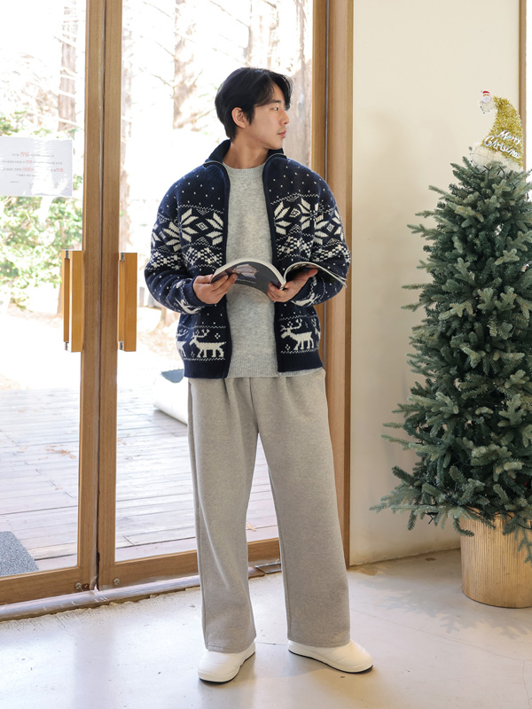 (L-4XL)<br>피코루 セミワイドフィット トレーニング 기모팬츠<br><font color=