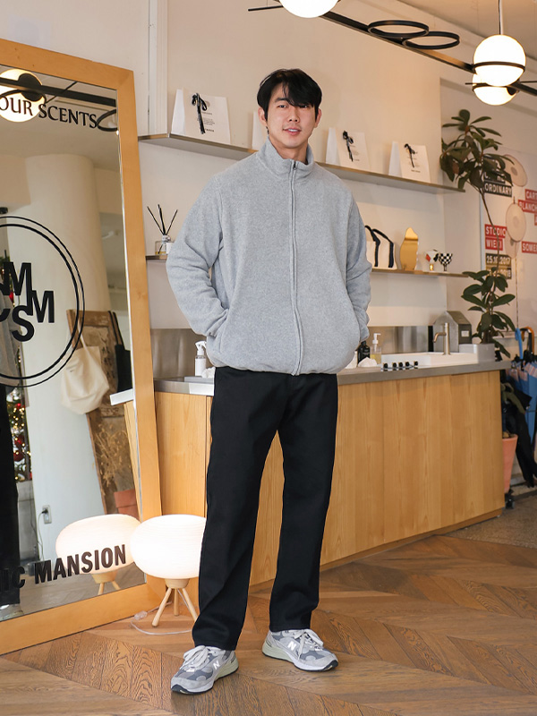 (L-5XL)<BR>킬티마 標準フィット 스판데님 기모팬츠