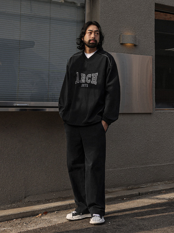 (L-4XL)<br>아소오다 セミワイドフィット 기모밴딩팬츠