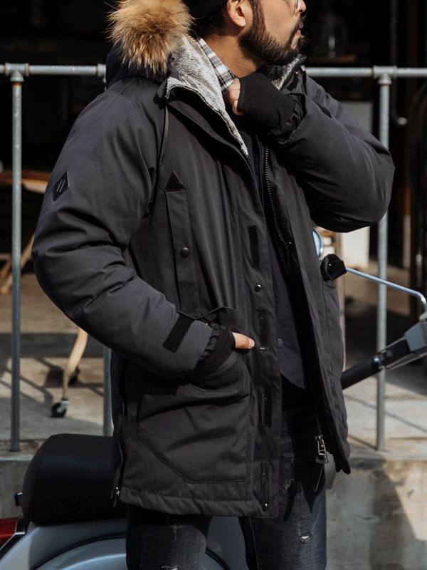 (L-5XL)<BR>신기루 シープスキン フィールドジャケット