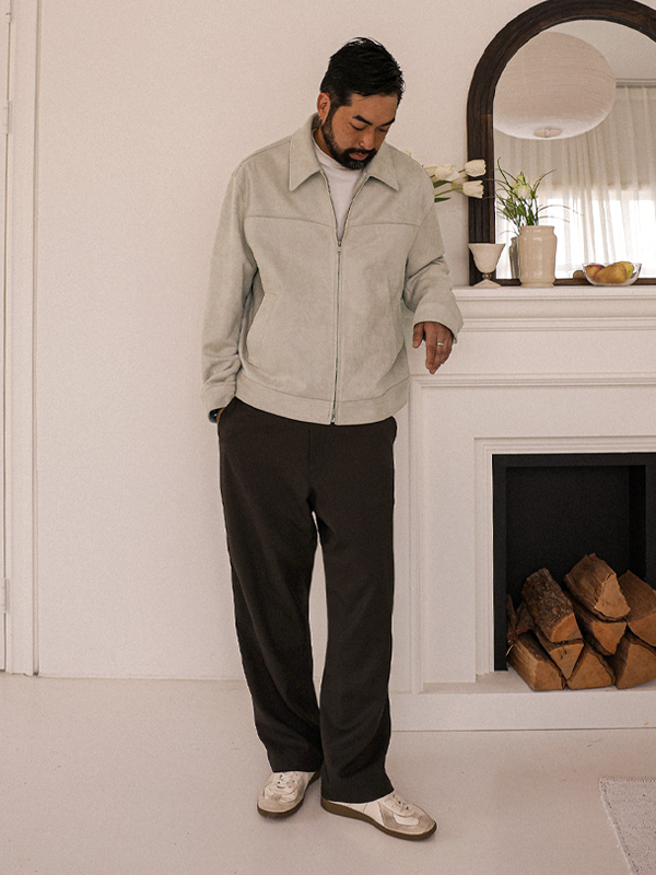 (L-6XL)<br>티라시아 스웨이드점퍼