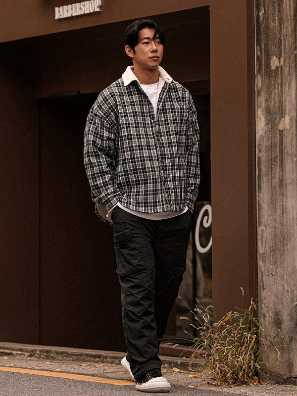 (L-6XL)<BR>쿠다트 標準フィット シープスキン 패딩밴딩팬츠 23253