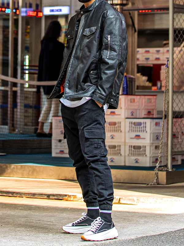 (S-6XL)<BR>리옹 カーグ バックバンディング 조거기모팬츠