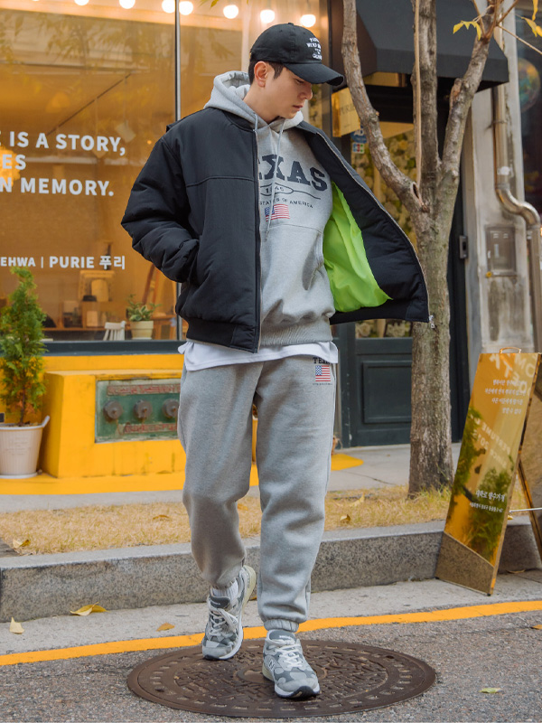 (L-5XL)<BR>카산 トレーニング 기모팬츠