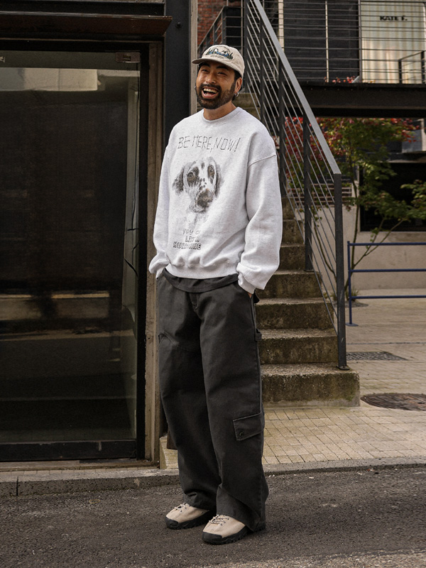 달마시안 起毛マンツーマンTシャツ