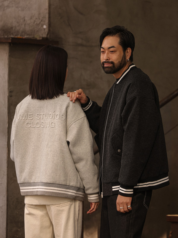 (M-7XL)<br>코트리크 シープスキン 바시티자켓 25235