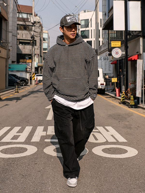 (XL-6XL)<br>루비크 セミワイドフィット 사선카고 バンディングパンツ 8255