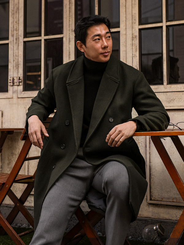 마슈타리 ウール 더블코트