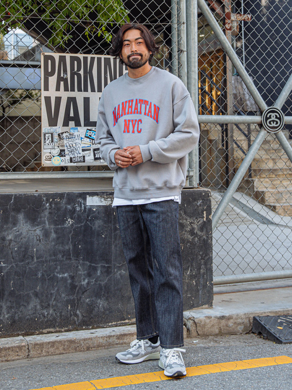 (3XL-6XL)<br>콘차스 起毛マンツーマンTシャツ