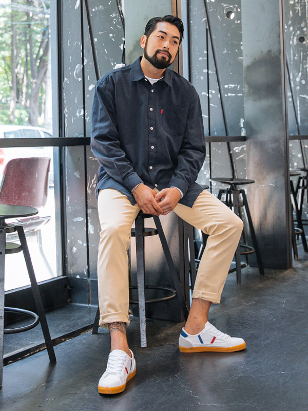 (M-5XL)<br>아늑해 柄のないシャツ <br><font color=