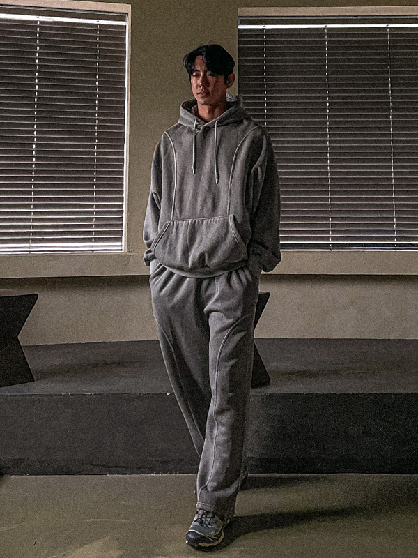 (XL-6XL)<BR>바이라오 顔料 フリースのパーカー