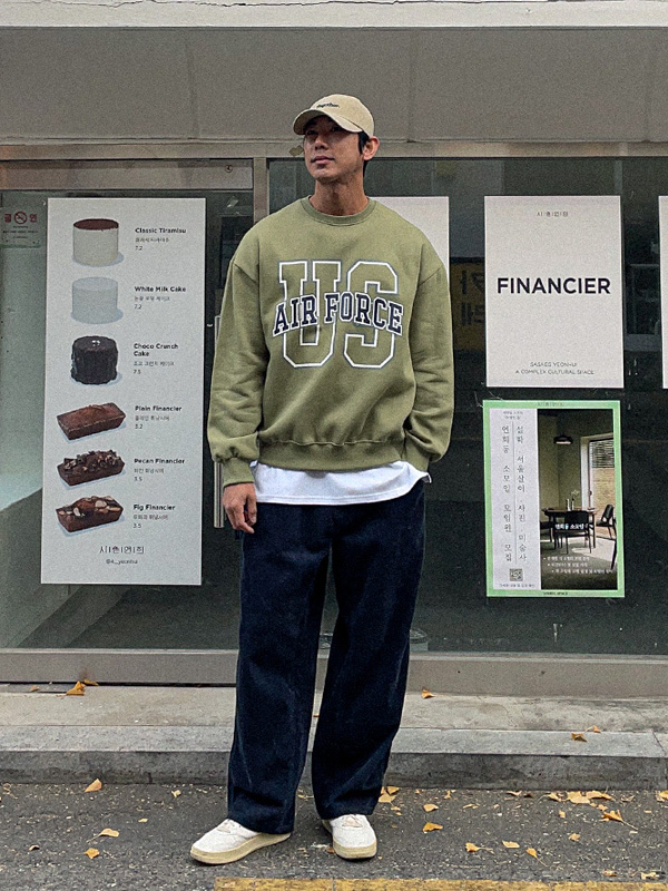 (XL-4XL)<br>야노카 起毛マンツーマンTシャツ
