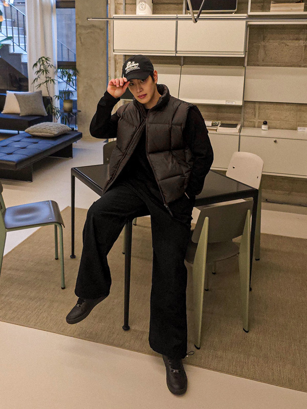 카스타리 シープスキン パディングベスト