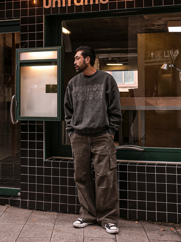 다두라바 起毛マンツーマンTシャツ