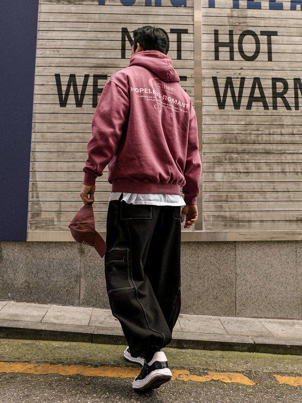 (XL-6XL)<BR>마리그라 顔料 フリースのパーカー