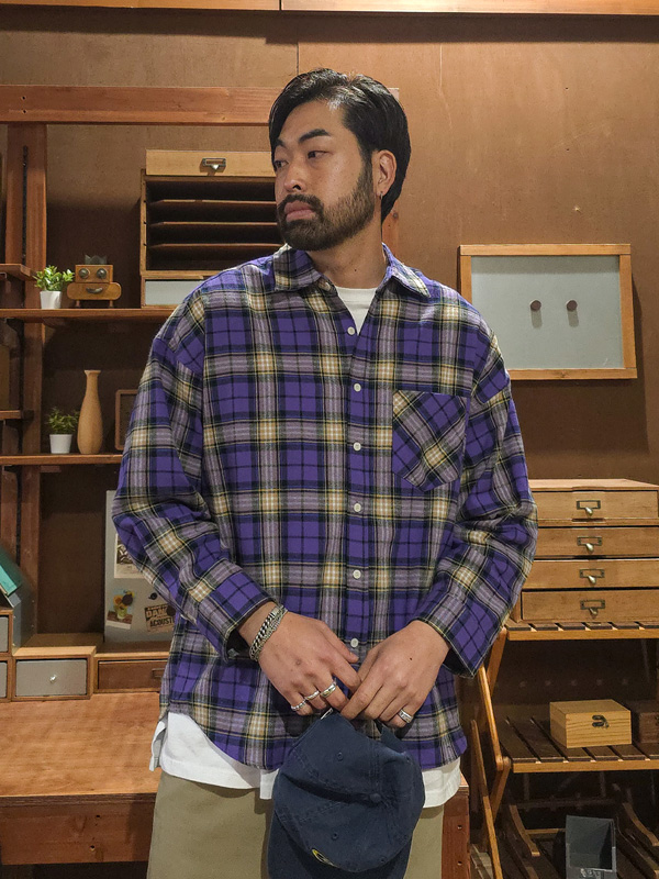 다티아 기모체크셔츠