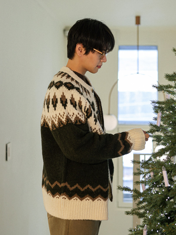 쿠티야디 ノルディック 알파카가디건