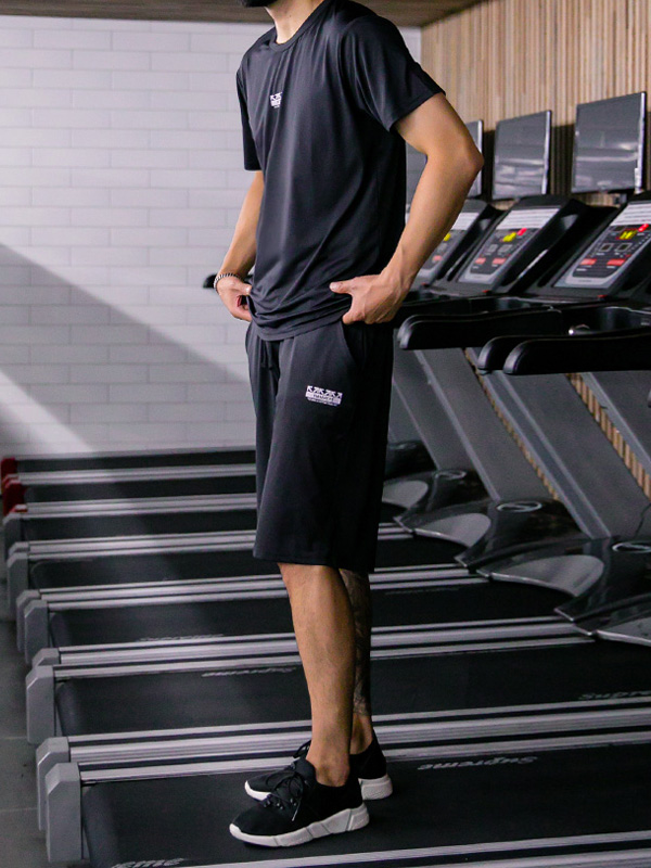 (L-5XL)<BR>글라이딩 機能性 半そでティー+어템프트 トレーニング ハーフパン