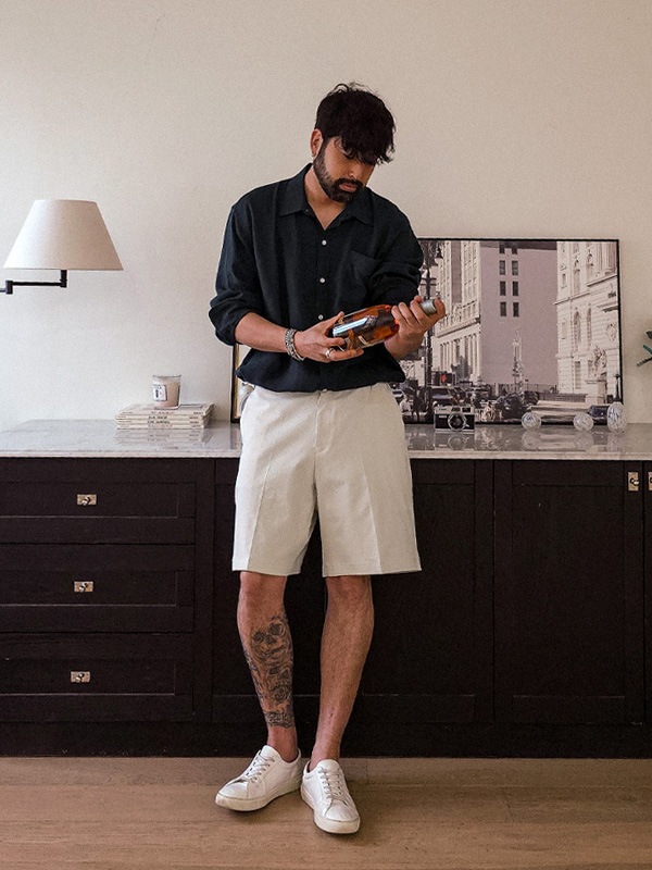 (L-5XL)<br>피아자노 リネンのシャツ N006