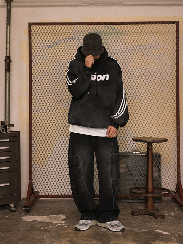 (L-6XL)<br>마단바 カーゴデニム 기모밴딩팬츠 N803