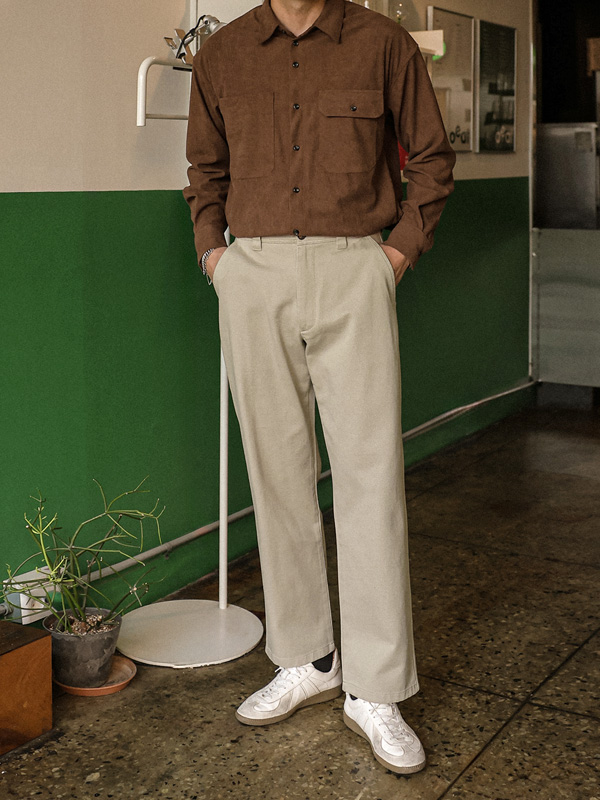 (M-6XL)<br>키오사 標準フィット 워싱치노팬츠