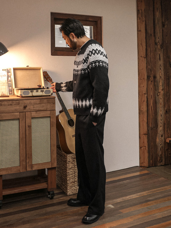 아크사이 ノルディック カーディガン 25115