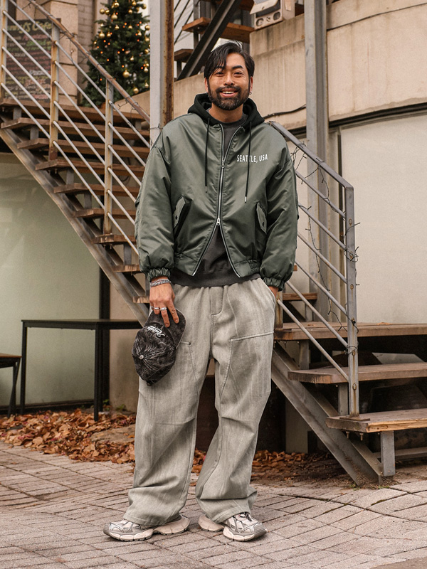 (L-7XL)<BR>스크리파 ワイドフィット 면 バンディングパンツ 8319