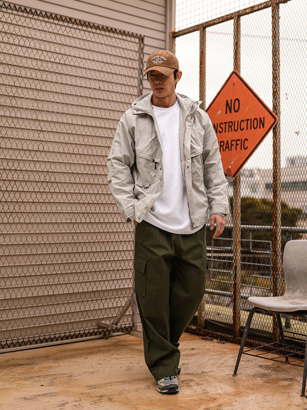 (M-4XL)<BR>캄타나 セミワイドフィット カーゴバンディングパンツ