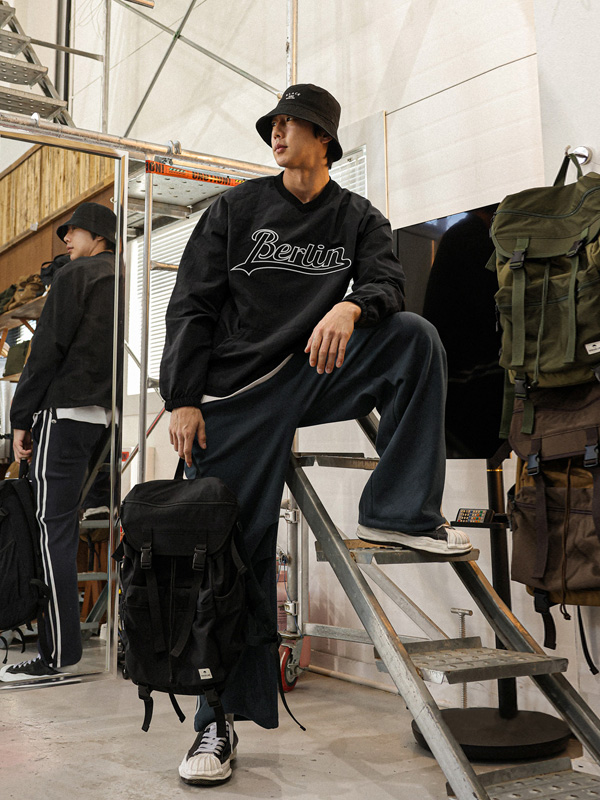 (L-5XL)<BR>하리푸르 ナイロン マンツーマン