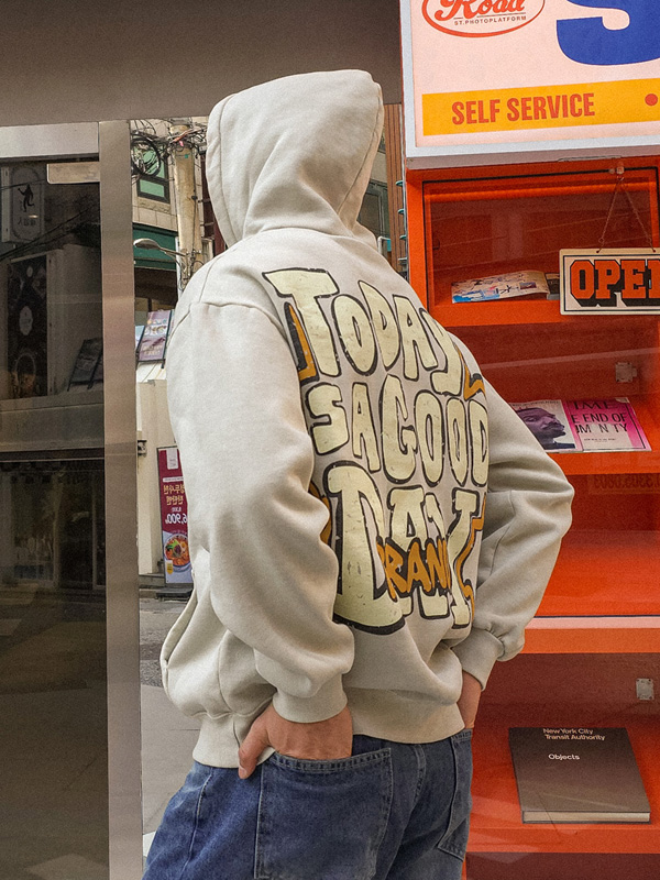 <br>(XL-6XL)<BR>단타치 顔料 フリースのパーカー