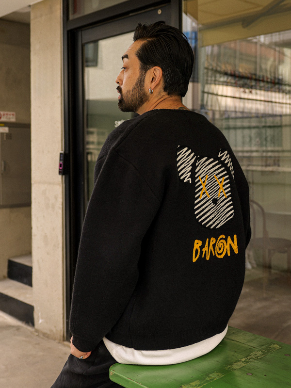 (L-5XL)<BR>링코나라 カーディガン