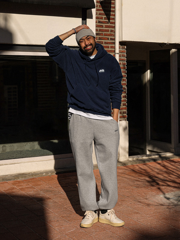 (L-7XL)<BR>산투티 フリース フードティーシャツ T055