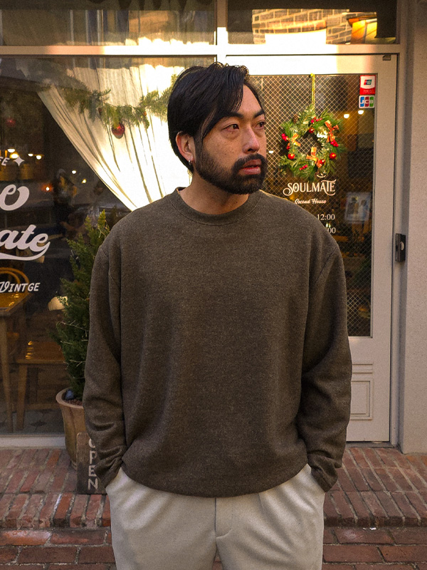 (L-7XL)<br>미슈킨 넣은척 니트지 起毛長袖Tシャツ T056<br><font color="#fb5ec9"><B>[1+1]</B></font>