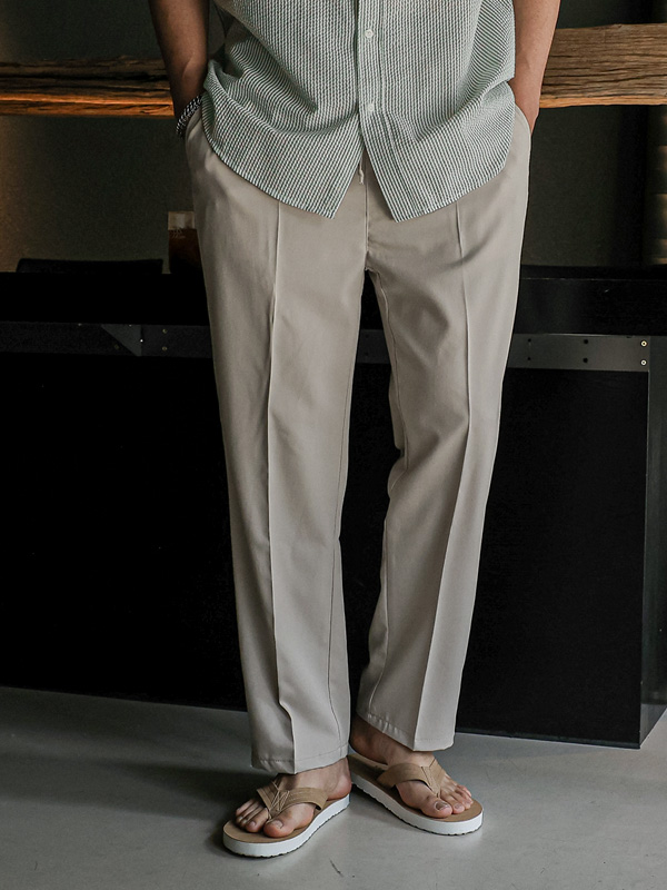 (S-3XL)<br>카란즈 スリムフィット バンディングパンツ