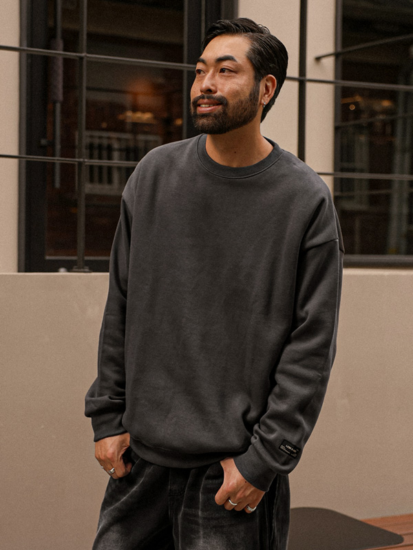 (L-7XL)<br>레스모어 起毛マンツーマンTシャツ