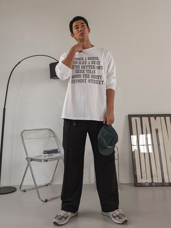 (L-7XL)<BR>비디노 セミワイドフィット カーゴバンディングパンツ