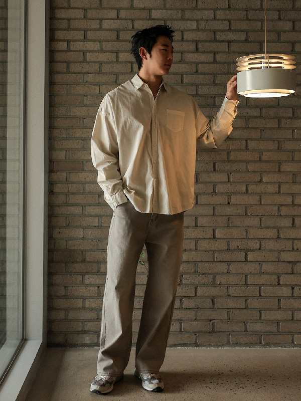 (L-7XL)<br>멜니크 標準フィット バックバンディング 면스판팬츠