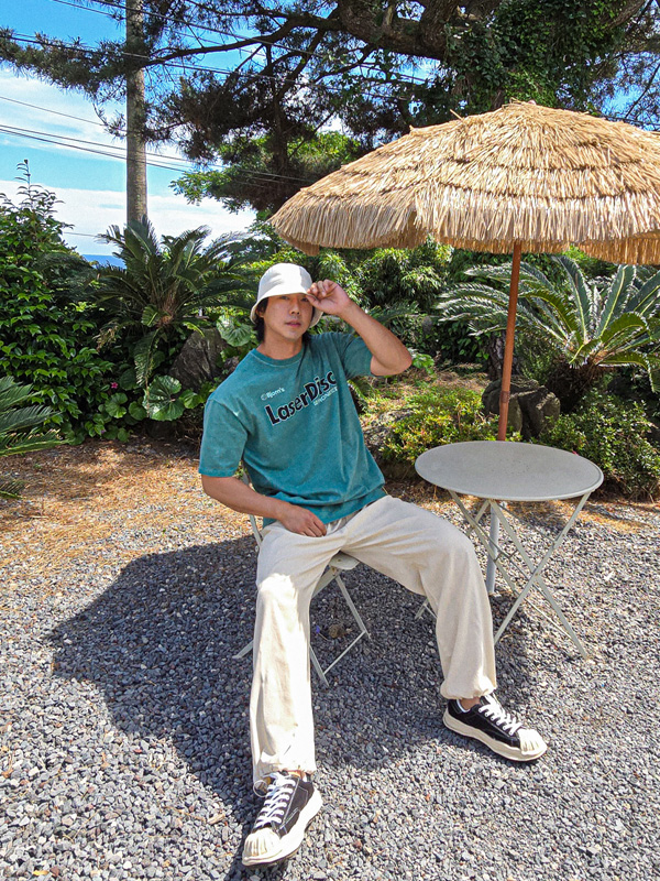 (L-5XL)<BR>콘당 顔料 半そでティー