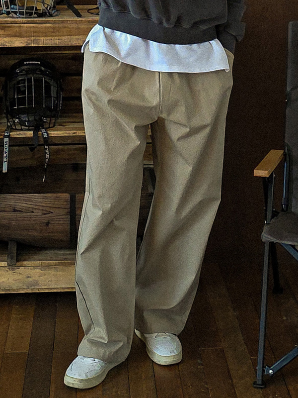 (M-4XL)<BR>아타라나 セミワイドフィット バンディングパンツ