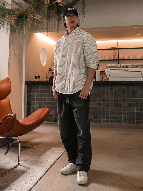 (XL-6XL)<BR>파코야 標準フィット デニムバンディングパンツ RA-1081