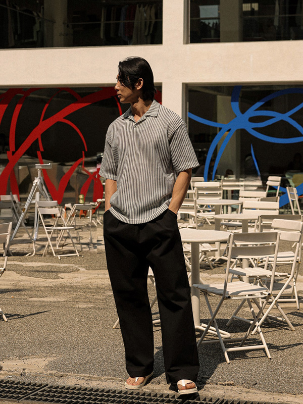 (M-4XL)<BR>아타라나 セミワイドフィット バンディングパンツ