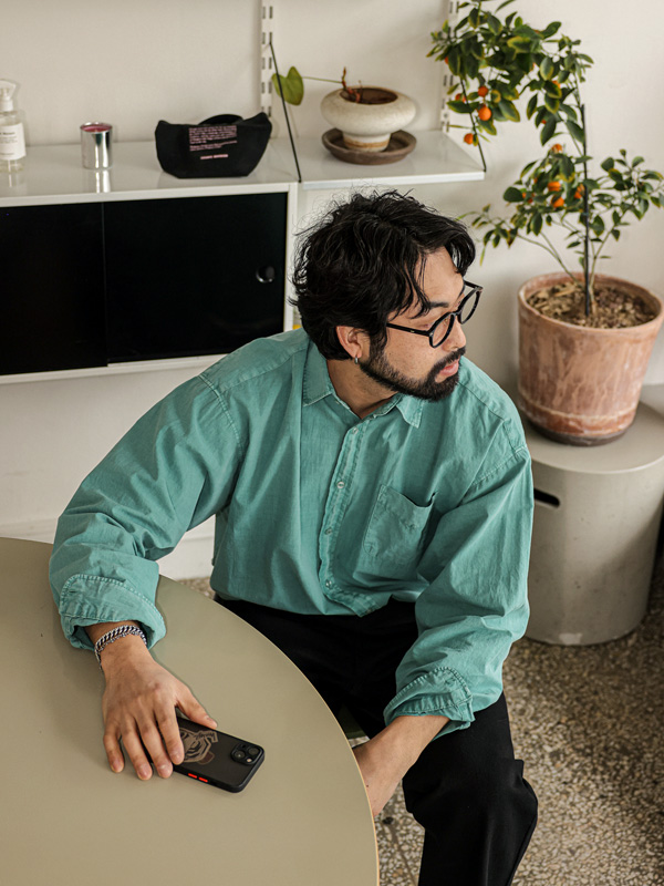 (XL-6XL)<BR>달리비 顔料 シャツ