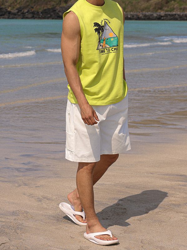 (L-5XL)<BR>마르칼 バミューダ バンディング半ズボン