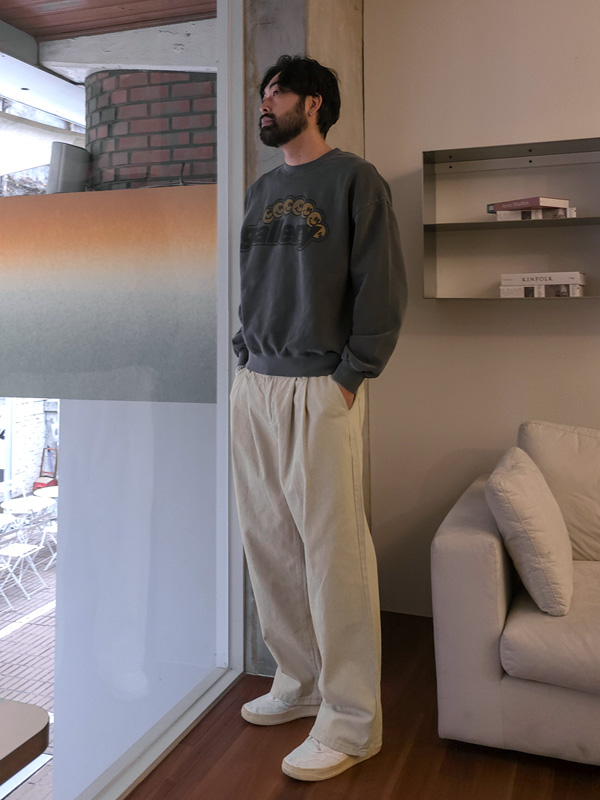 (M-4XL)<br>시우나티 セミワイドフィット 뒷밴딩면팬츠