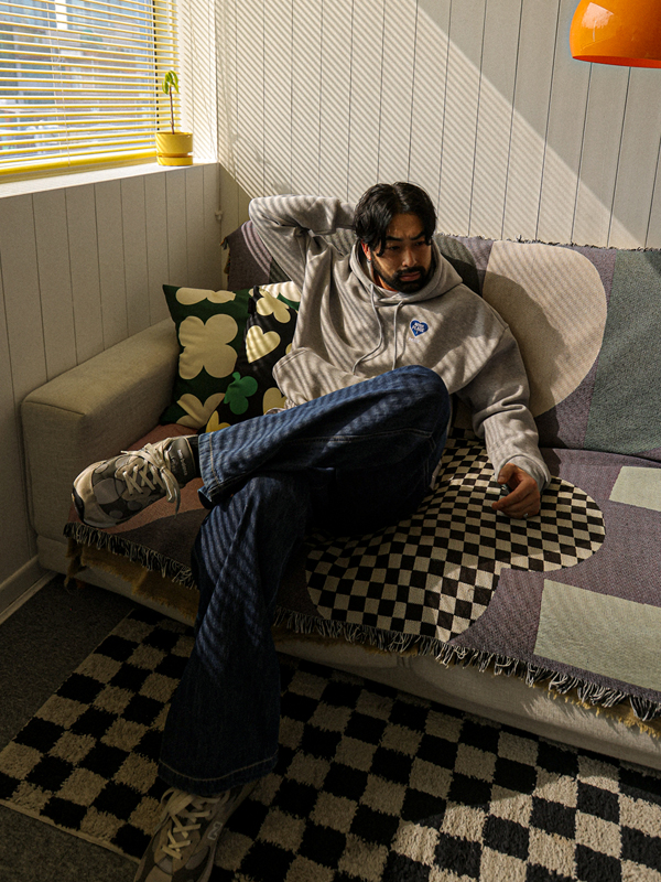 (M-5XL)<BR>파에트 セミワイドフィット デニムバンディングパンツ D579